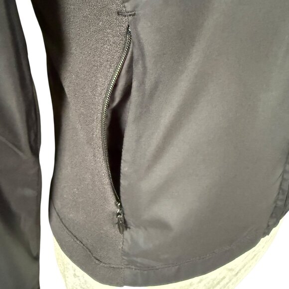 Nike women's XS 0-2 black long sleeve collared zip up activewear jacket - Picture 6 of 13